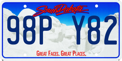 SD license plate 98PY82