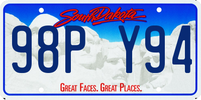 SD license plate 98PY94