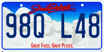 SD license plate 98QL48