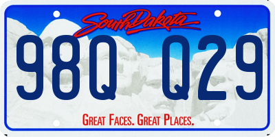 SD license plate 98QQ29