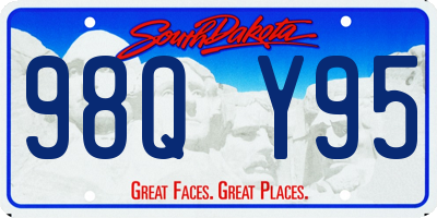 SD license plate 98QY95