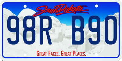 SD license plate 98RB90