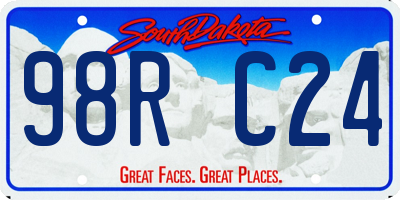 SD license plate 98RC24