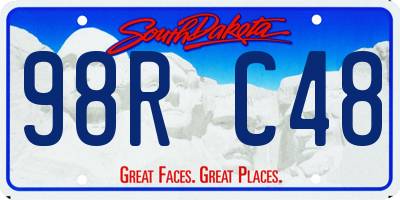 SD license plate 98RC48