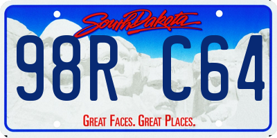 SD license plate 98RC64