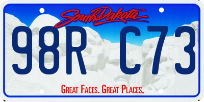 SD license plate 98RC73