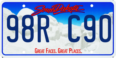 SD license plate 98RC90