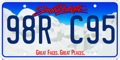 SD license plate 98RC95
