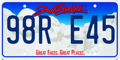 SD license plate 98RE45