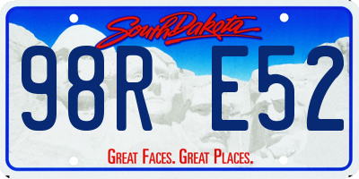 SD license plate 98RE52