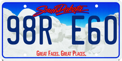 SD license plate 98RE60