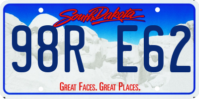 SD license plate 98RE62