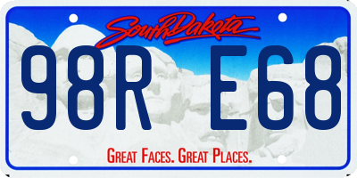 SD license plate 98RE68