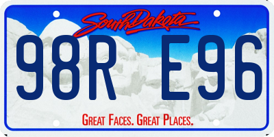 SD license plate 98RE96