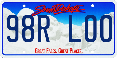 SD license plate 98RL00