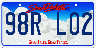 SD license plate 98RL02
