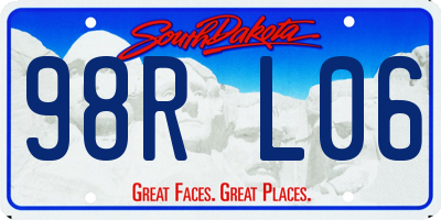 SD license plate 98RL06