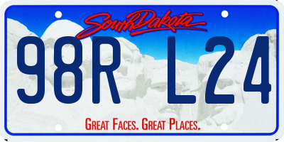 SD license plate 98RL24