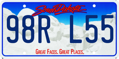 SD license plate 98RL55