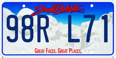 SD license plate 98RL71