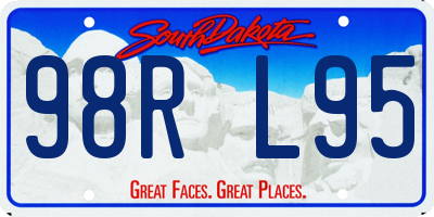 SD license plate 98RL95