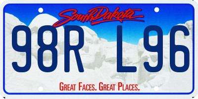 SD license plate 98RL96