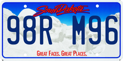 SD license plate 98RM96