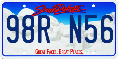 SD license plate 98RN56