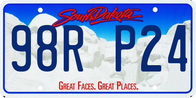 SD license plate 98RP24