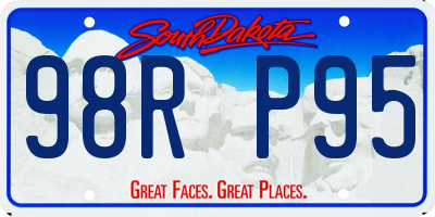 SD license plate 98RP95