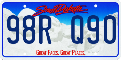SD license plate 98RQ90