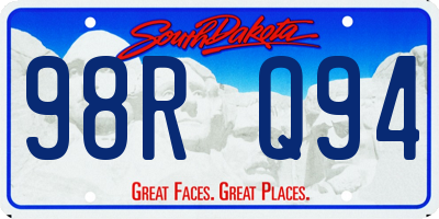 SD license plate 98RQ94