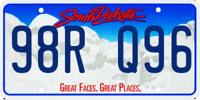 SD license plate 98RQ96