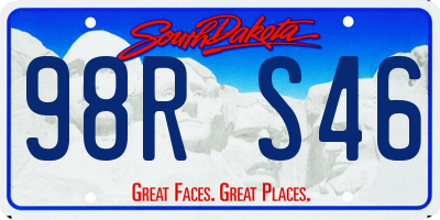 SD license plate 98RS46