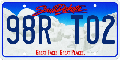 SD license plate 98RT02