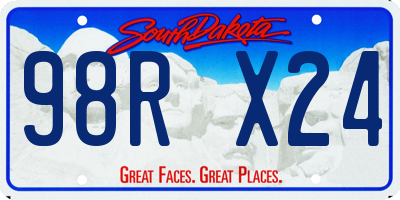 SD license plate 98RX24