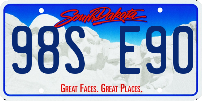 SD license plate 98SE90