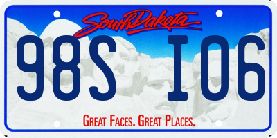 SD license plate 98SI06