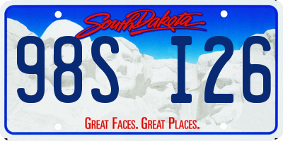 SD license plate 98SI26