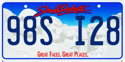 SD license plate 98SI28