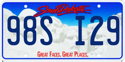 SD license plate 98SI29