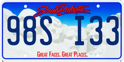 SD license plate 98SI33