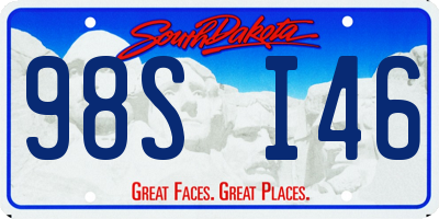 SD license plate 98SI46