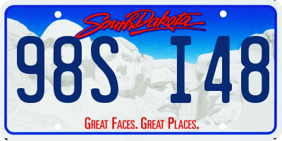 SD license plate 98SI48