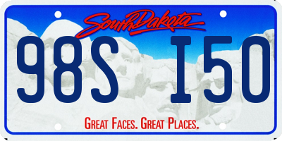 SD license plate 98SI50