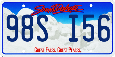 SD license plate 98SI56