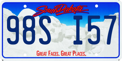 SD license plate 98SI57