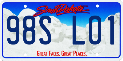 SD license plate 98SL01