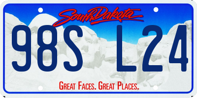 SD license plate 98SL24