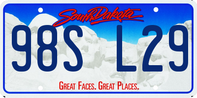 SD license plate 98SL29